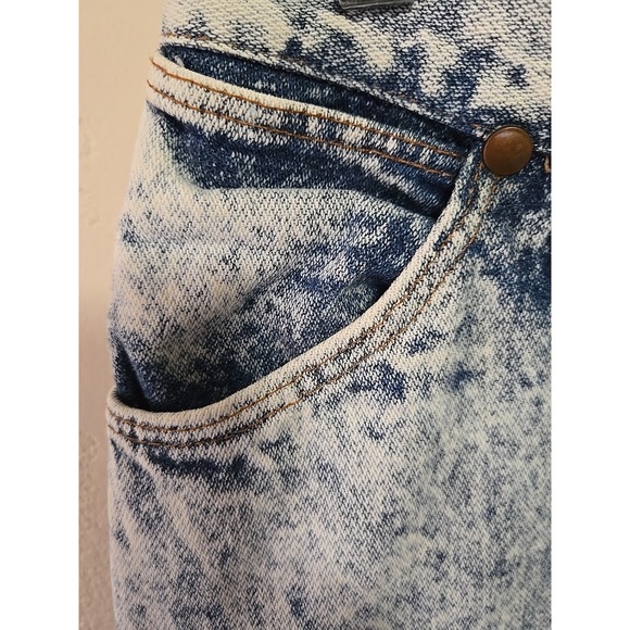 Vintage 80s 90s Wrangler Jeans Women's Size 16 Tapered Acid Wash Western  Denim - Picture 11 of 16
